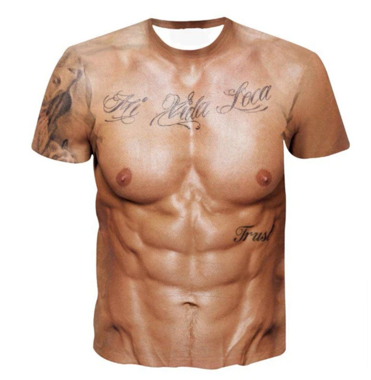 3D MENS MUSCLE TOP FAKE BODY